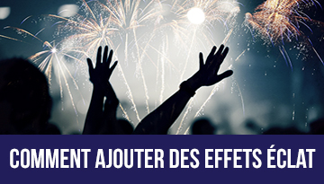 Effets éclat pour un diaporama photo